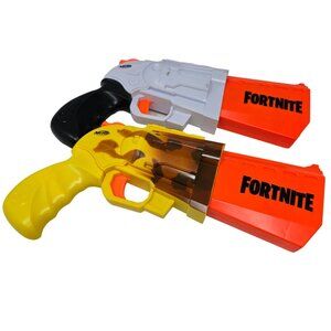 Nerf Fortnite SR Blasters Lot of 2 -4 Dart Hammer Action‎ Pistol Hasboro 2019